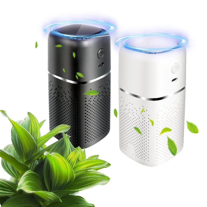 Mini Portable Car Air Purifier with HEPA & Ionizer