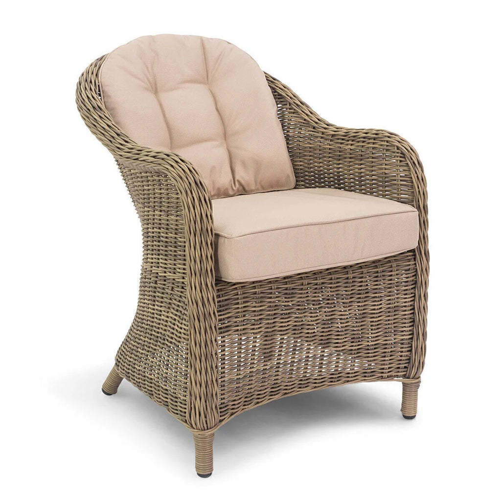 Winchester Heritage 6 Seat Round Rattan Dining Set with Ice Bucket & Lazy Susan